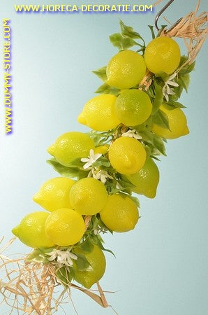 Citroenen, grote streng, 20 stuks (decoratie) L: 50 cm dummy