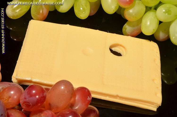 Cheese, 4 slices, dummy 15x10x1 cm