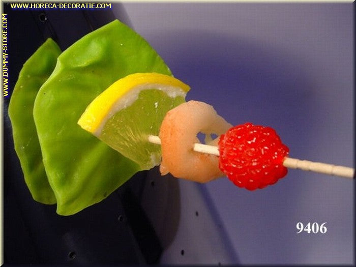 Raspberry and Shrimp Skewer - dummy