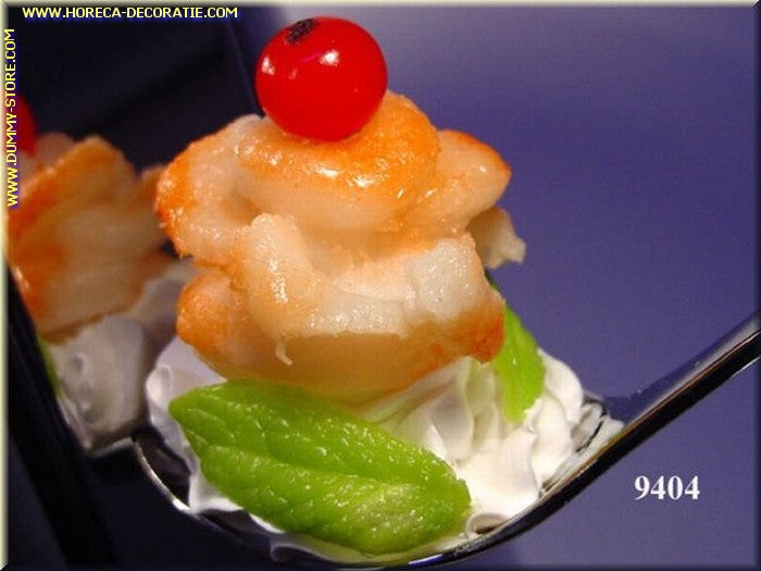 Spoon with Shrimp/Cream - dummy