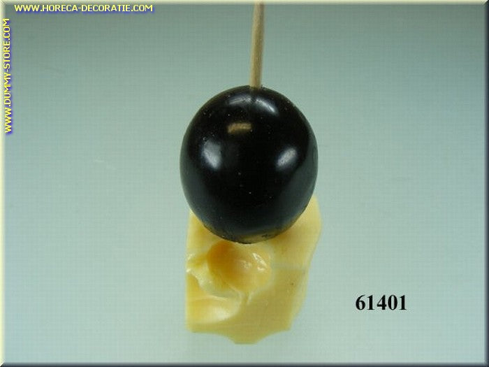 Block of cheese with blue grape - fake dummy