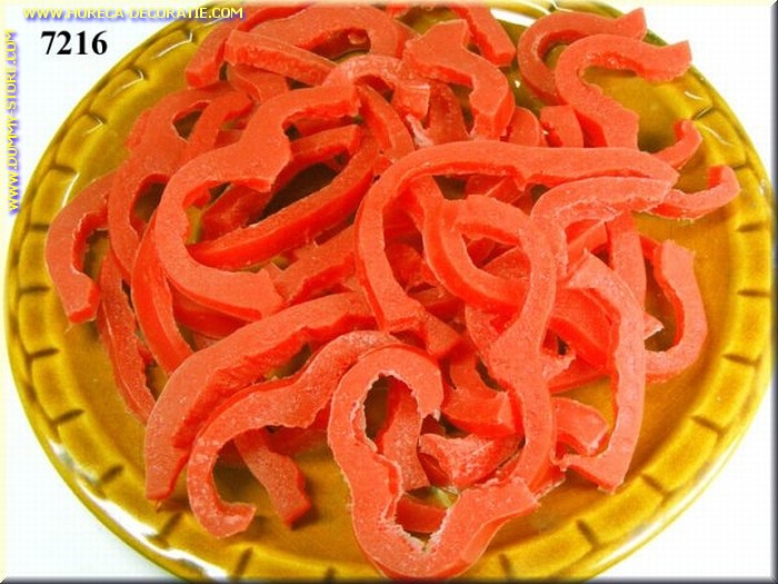 Bell pepper, pieces, RED - fake