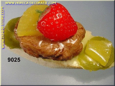 Tasty snack with fruit - imitation