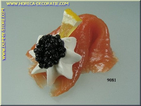 Salmon with Black Caviar - dummy