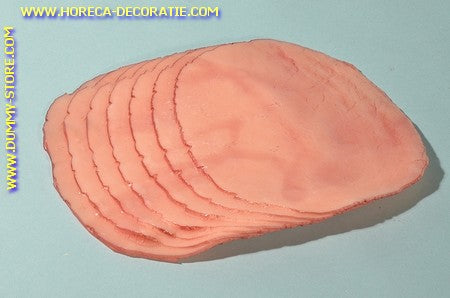 Ham, 7 slices - 20x15x1.5 cm - dummy name imitation