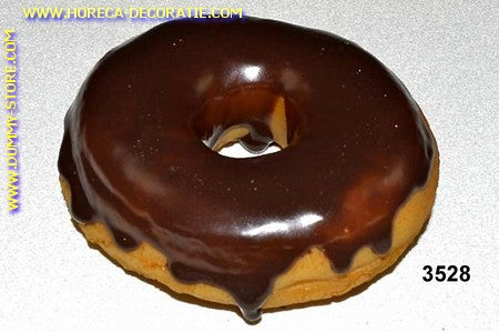 Donut donkerbruin - namaak (9x3 cm) dummy