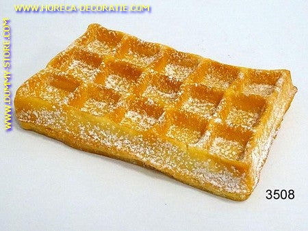 Belgische Wafel gesuikerd (B) - 15x9x3 cm namaak - dummy