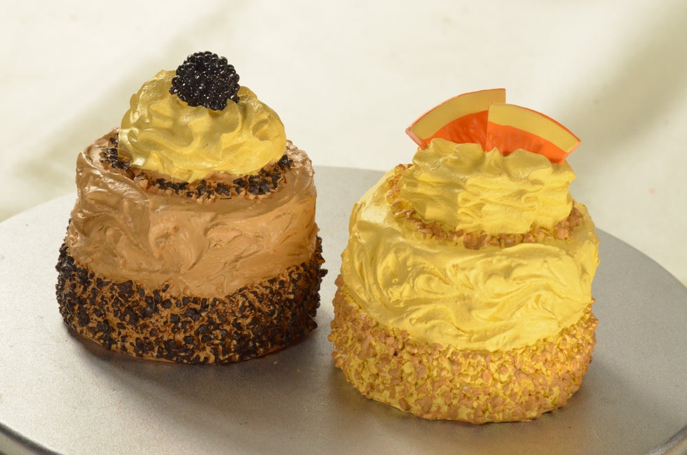 Fake Pastry 1x ORANGE + 1x MOCCA pastry