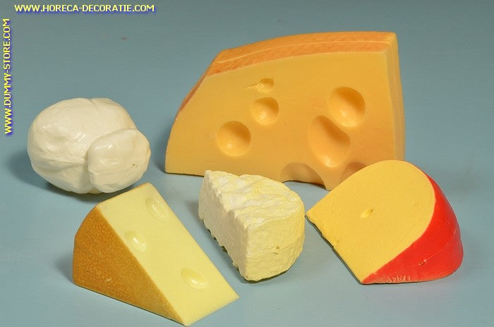 Cheese assortment - 5 pieces - Cheese dummy