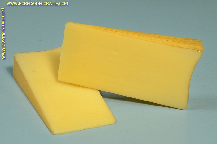 Cheese, wedge piece 2 pieces - 160 x 75 mm - Cheese dummy