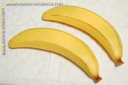 Bananen, XXXL 30x7x7 cm , 2 stuks (decoratie) dummy imitatie