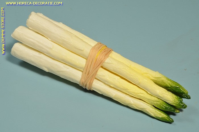 Asparagus, WHITE, bunch of 8 pieces (dummy) 2x20 cm