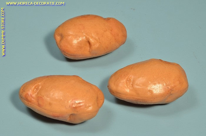 Aardappels, klein, 3 stuks (namaak) 45x75 mm