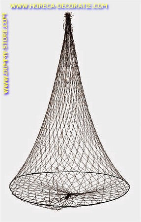 Fishing net, (round) empty - 44x80 cm