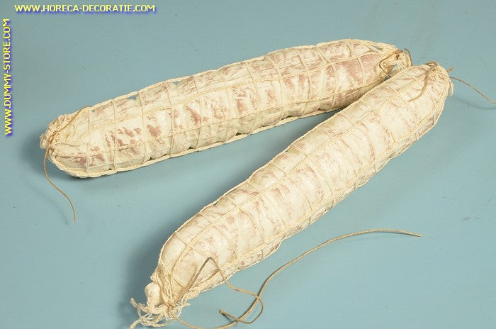 Salami, white, 2 pieces (W2) - 50x250 mm - imitation