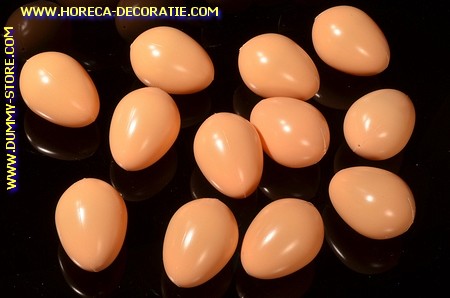 Decoration Eggs brown, 12 pieces - 45x65 mm