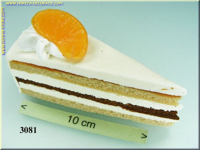 Orange cake slice - imitation