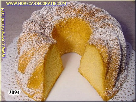 Cake with large piece out - fake - dummy