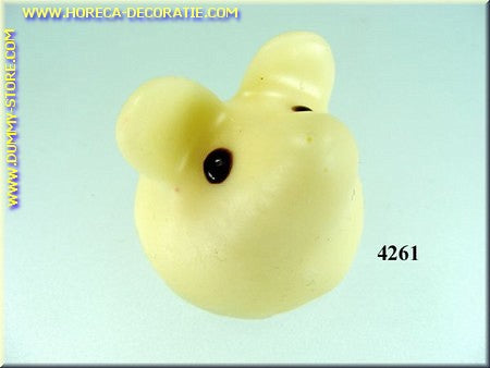 Praline, mouse, white, 3 pieces