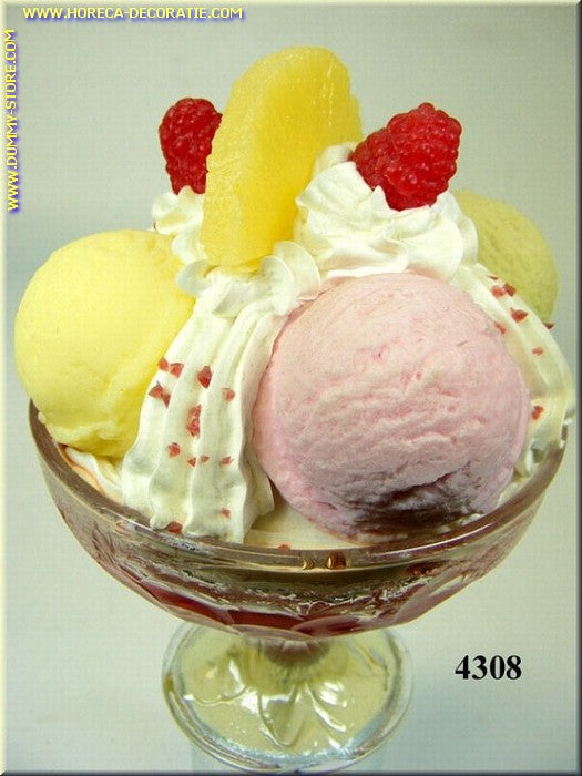 Ice cream sundae mixed pineapple dummy