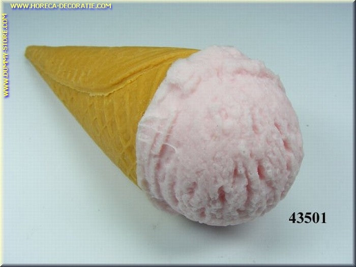 Ice cream dummy with 1 ball (fake) 16x5 cm