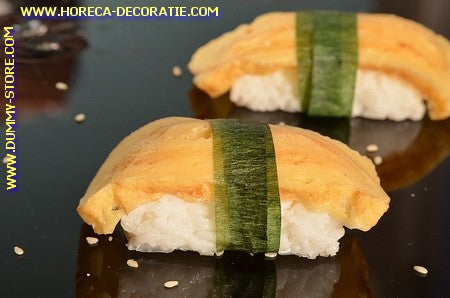 Nigiri Sushi Tamago (Egg Pastry) dummy 5x2 cm dummy - imitation