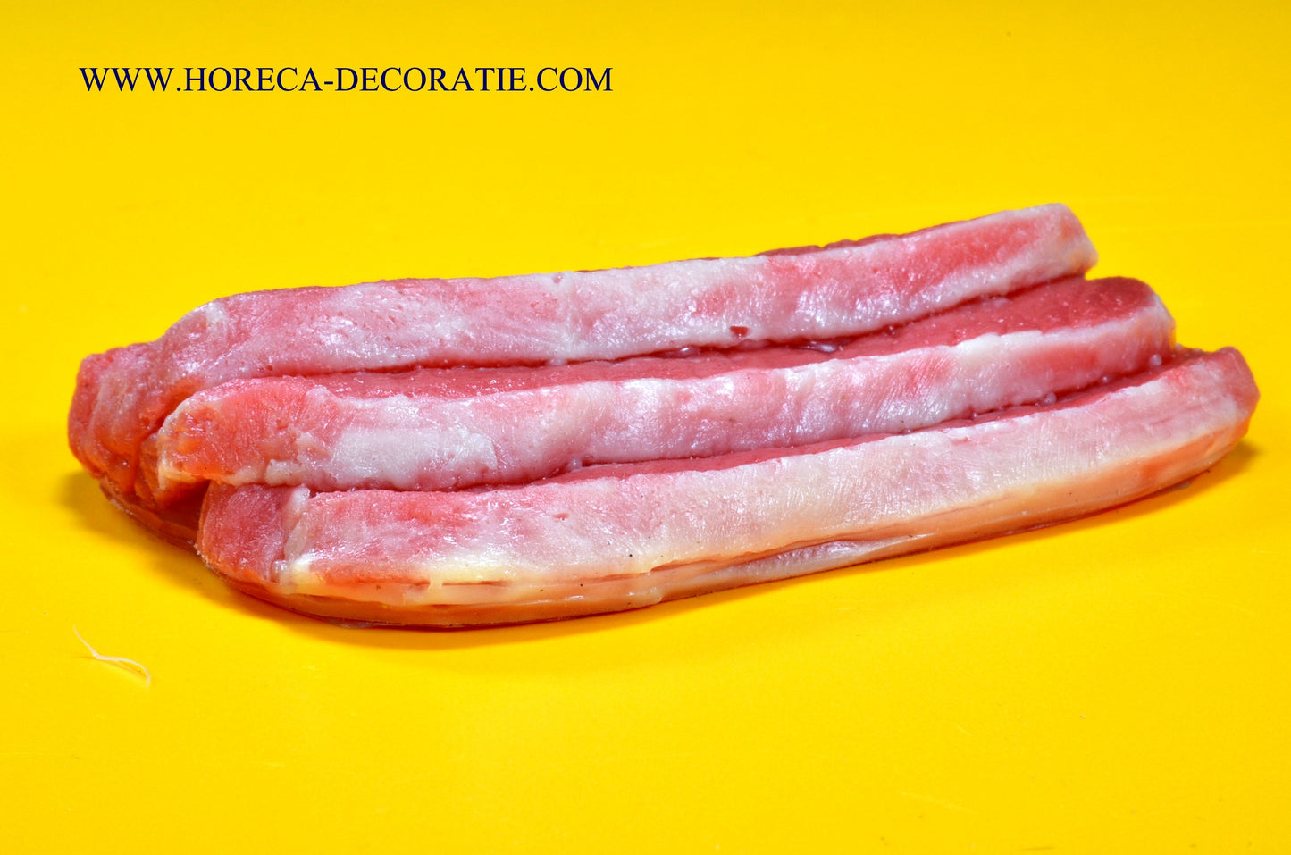 Steak, stappeltje van 3 stuks  - dummy namaak - 12x8 cm