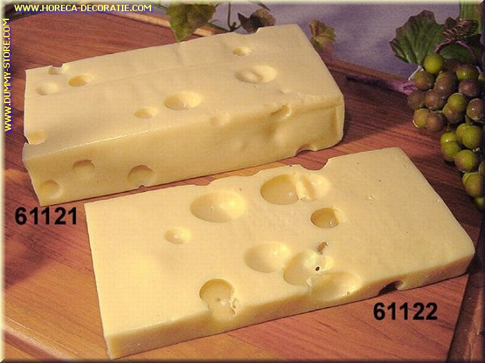 Emmentaler groot dummy blok kaas 16,5x8x3,5 cm