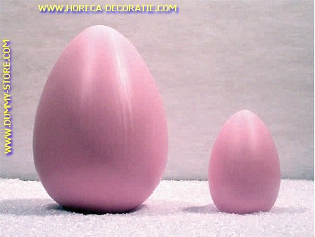 Decoratie Ei, ROZE, hoogte: 17 cm, 12 stuks