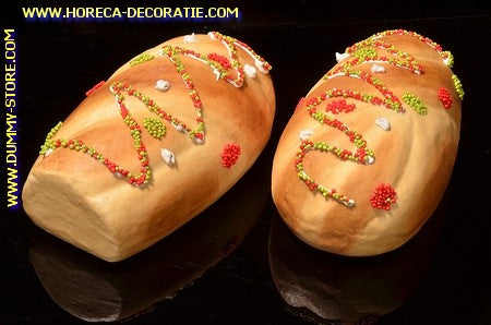 Party roll large, 2 pieces, lxhxb: 15x7x9 cm - bread dummy