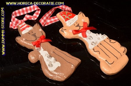 Cat shaped cookies, 2 pieces, lxhxb: 14x1x5.5 cm - dummy