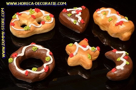 Party Cookies, assorted, 6 pieces, lxhxb: 6.5x1.5x5 cm