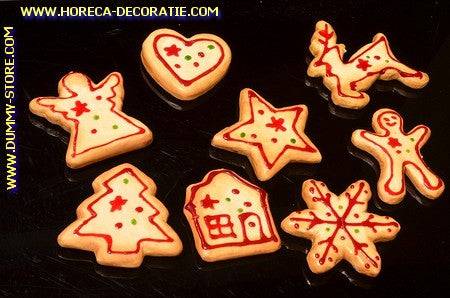 Party Cookies, assorted, 8 pieces, lxhxb: 7x1x7 cm