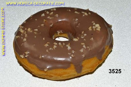 Donut bruin met crunch - imitatie