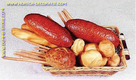 Basket with bread assortment