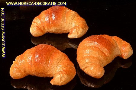 Croissant, 3 pieces - 120 x 80 mm - bread dummy