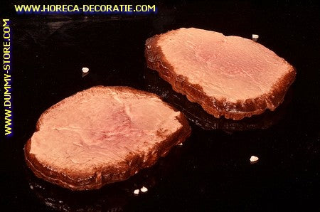 Roastbeef, 2 plakken - 130x100 mm - dummy