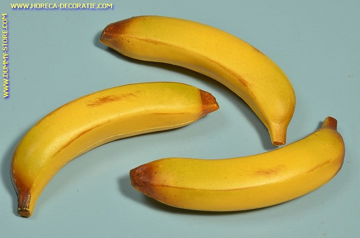 Bananen, klein, 3 stuks - 35x150 mm - Fruitdummy