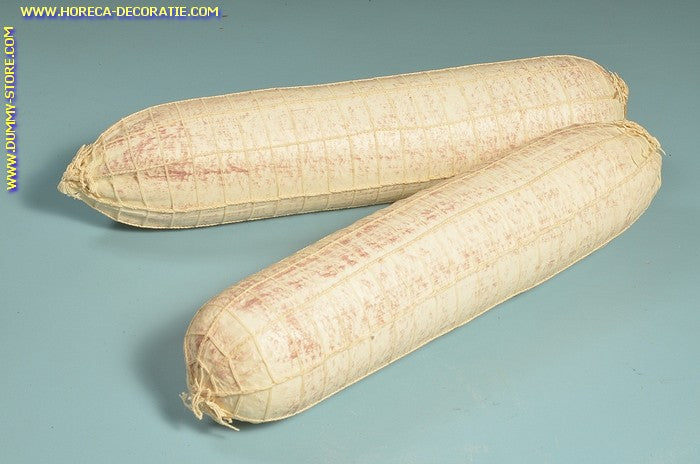 Witte salami in net, 2 stuks (W4) - 90x400 mm - dummy