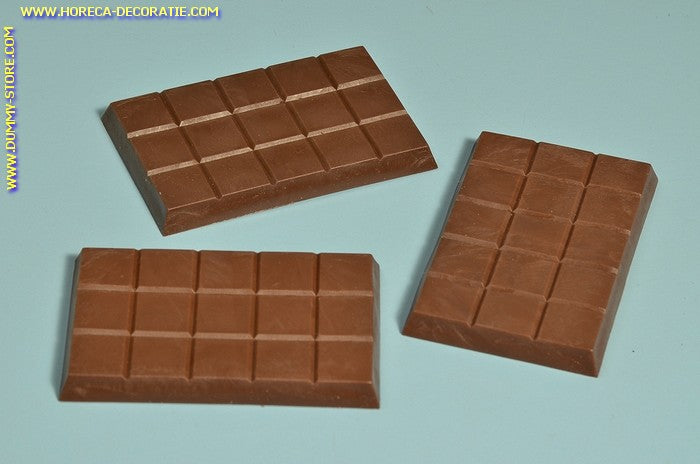 Chocolade tablet, puur, 3 stuks - 7x10 cm