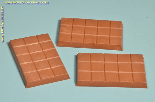 Chocolade tablet, melk, 3 stuks - 7x10 cm