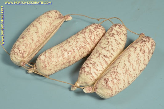 Salami, wit, klein, 4 stuks - L: 720 mm - dummy