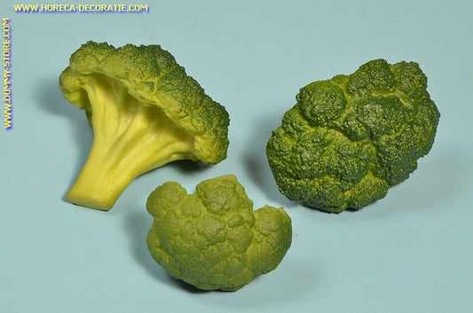 Broccoli, 3 stonkjes (namaak)  7x7 cm